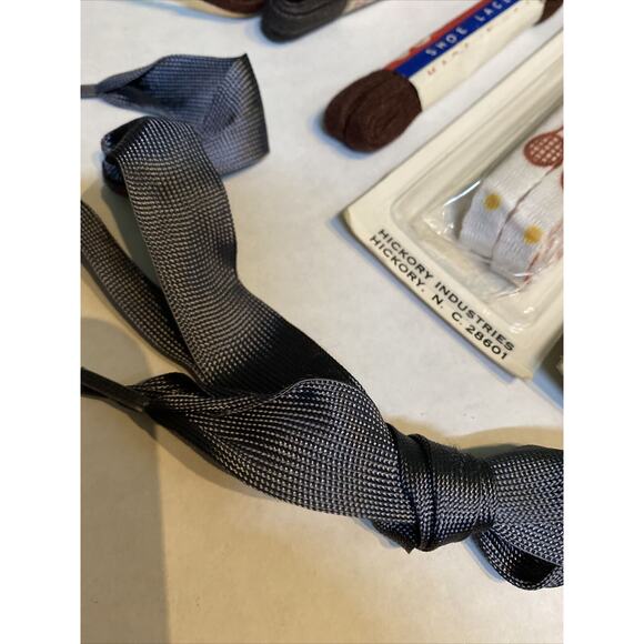 VINTAGE -TENNIS BALL RACKET SHOE LACES + Yellow, Neon GREEN, BROWN. - Picture 7 of 11